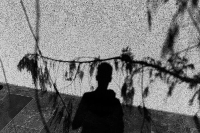 Autoportrait noir et blanc