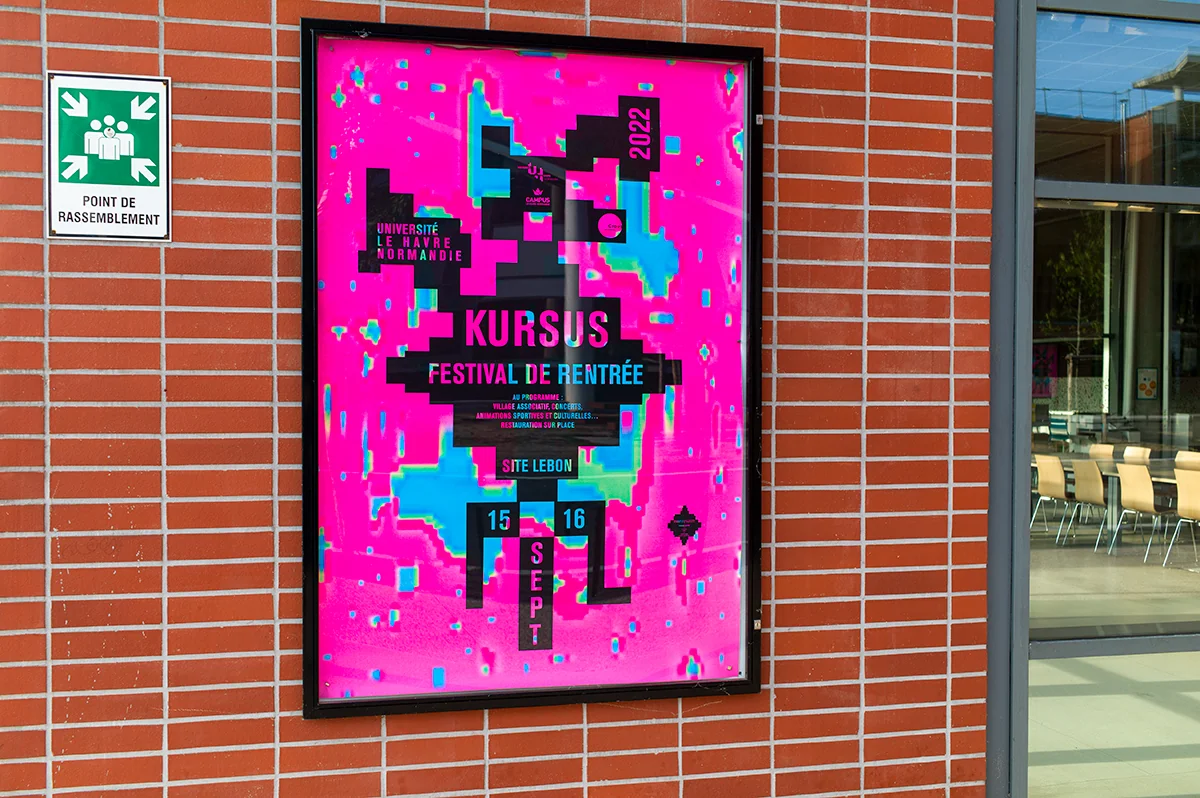 Virgile Laguin – Site | 09.09.2022 | Affiche KURSUS Université Le Havre Normandie | affiches