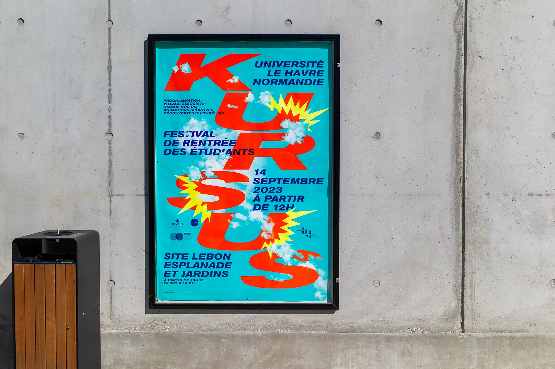 Virgile Laguin – Site | 05.09.2023 | Affiche KURSUS 2023 Université Le Havre Normandie | affiches